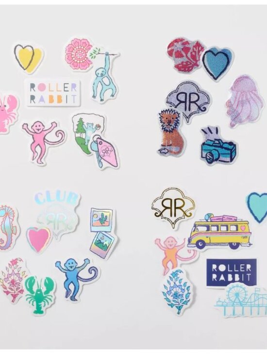 NWT Roller Rabbit x Target 28ct Sticker Set - Picture 3 of 4